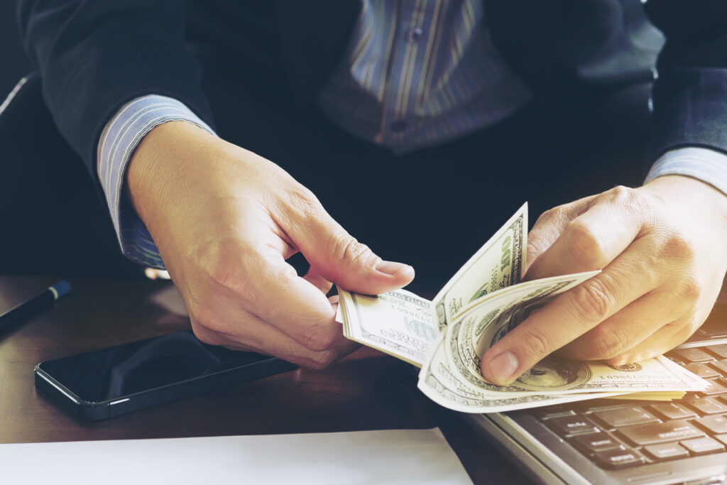 property buyer in Dubai counting Dubai Land Department fees