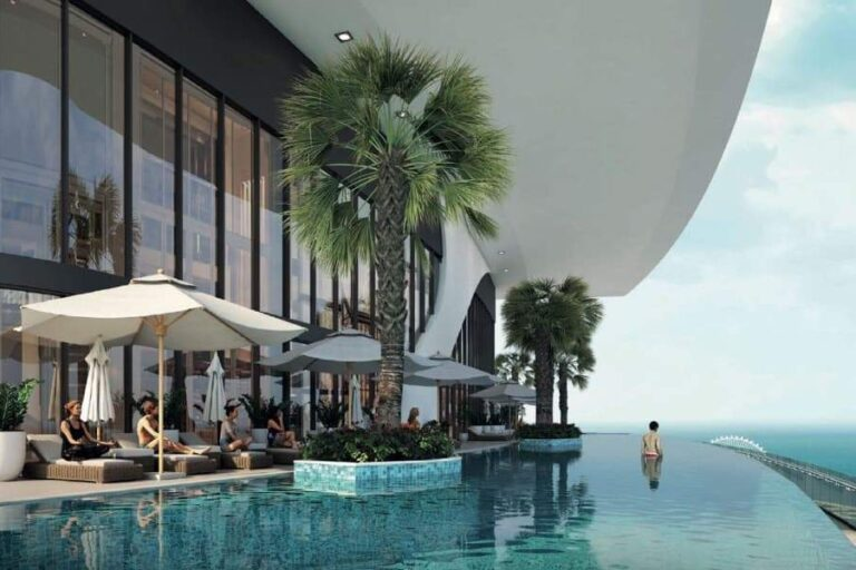Sobha Seahaven penthouse with infinity pool